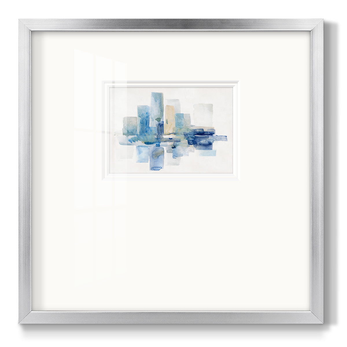 Soft Skyline I - Double Matboard Framed Print