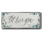 Let Love Grow - Floater Framed Canvas Print