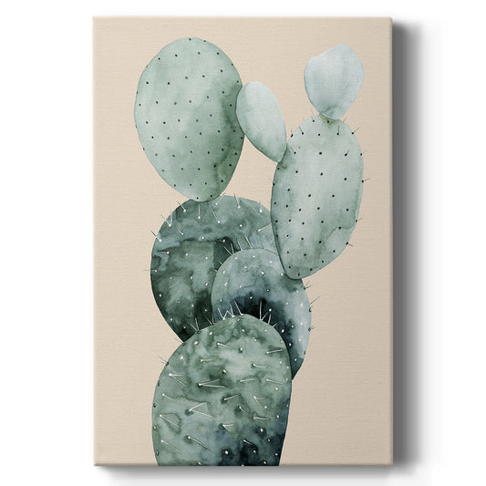 Cactus on Coral I - Canvas Art Print