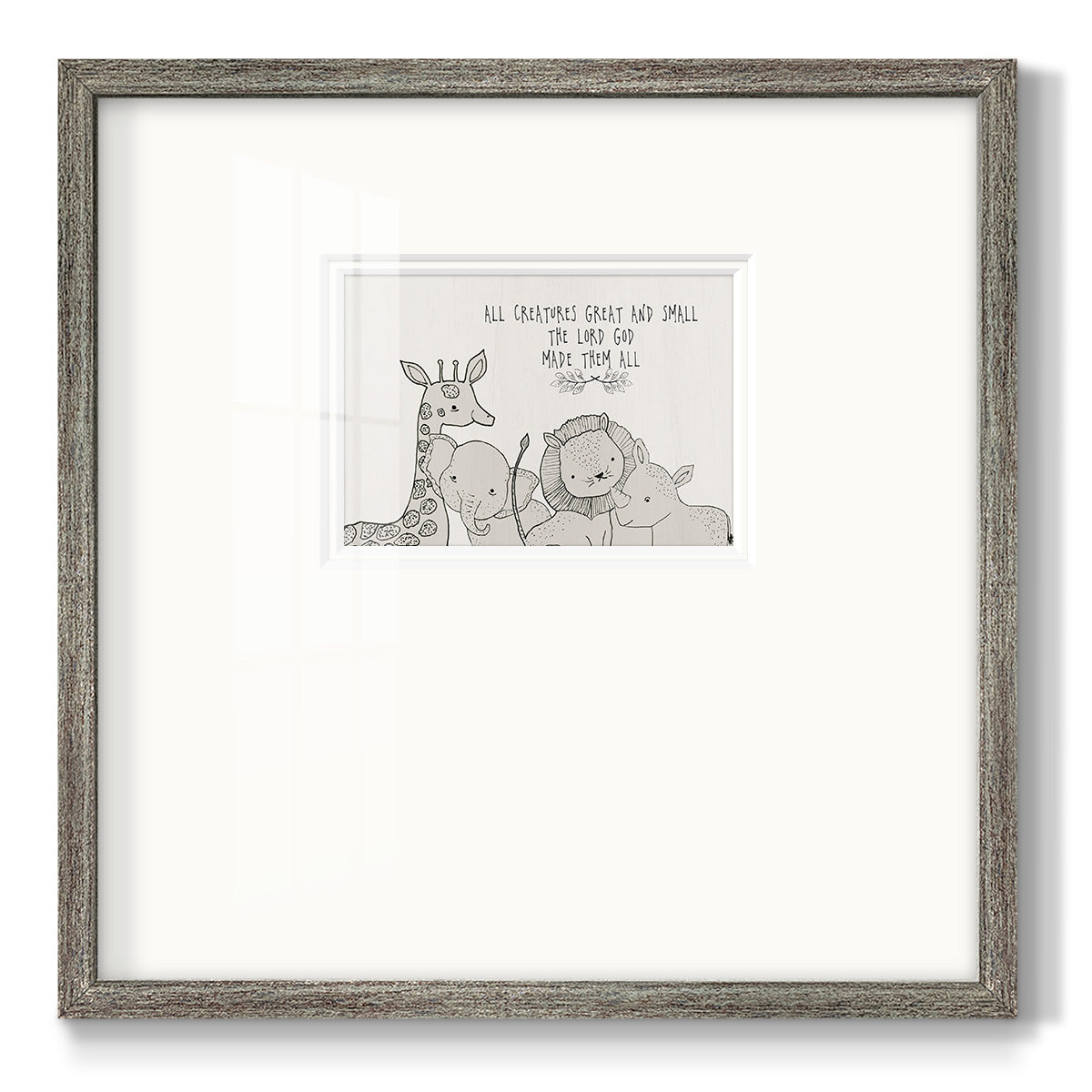 All Creatures Premium Framed Print Double Matboard