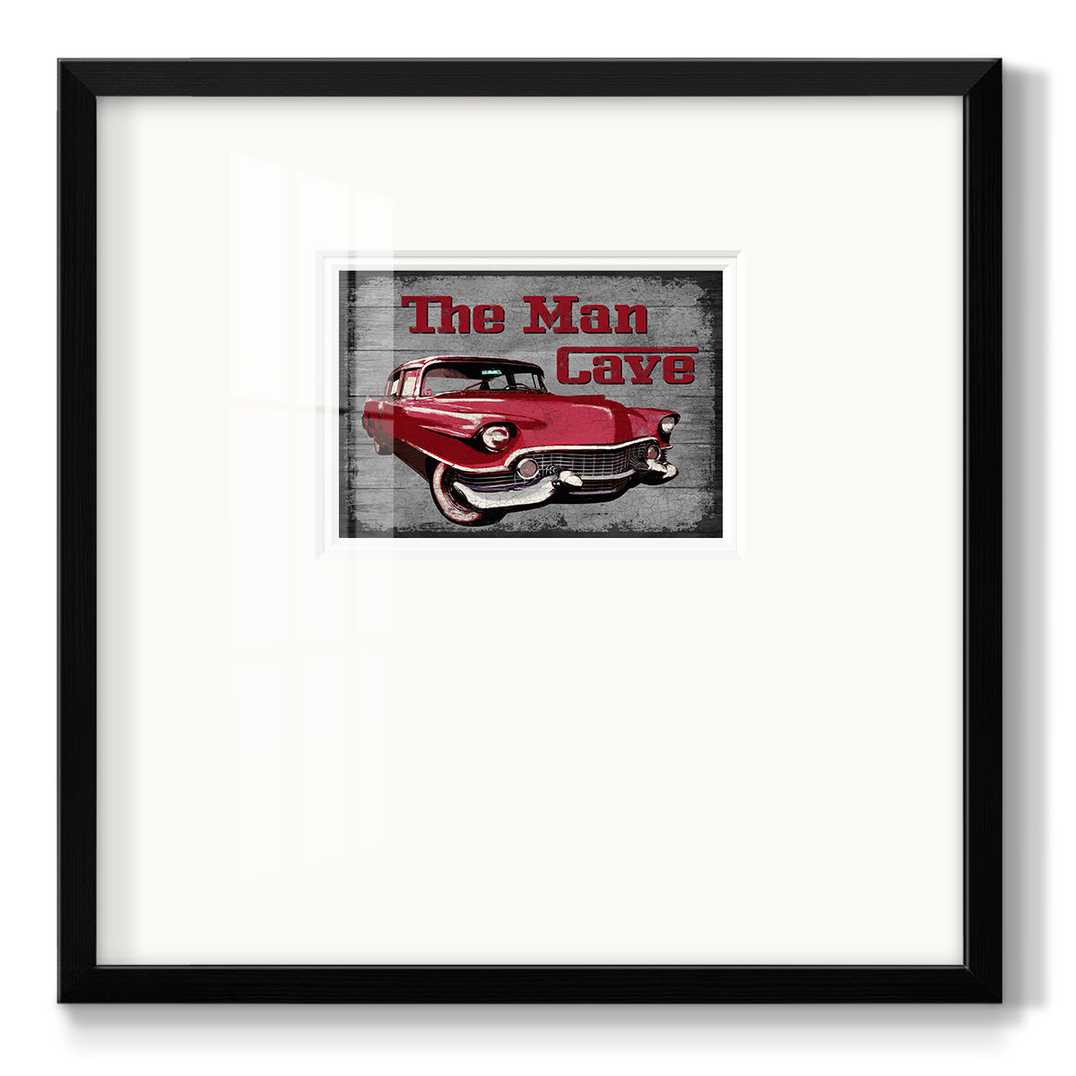 The Man Cave - Double Matboard Framed Print