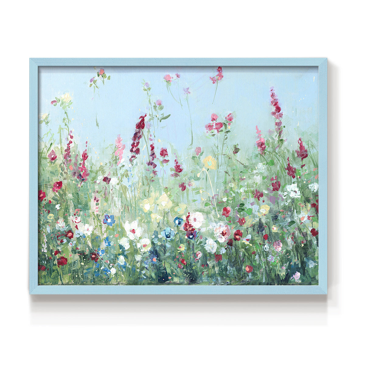 44433,wildflower,painting,landscape,meadow,flowers,nature,floral,tranquility,blue sky,colorful blooms,spring,artwork,garden,close-up,day scene,brush strokes,natural beauty,environment,botanical,flora,creative,serene,beauty,home decor,contemporary,visual art,scenic,summer,color palette,vivid,natural light,scenic view,inspiration,art gallery,elegant,Re-stickable,Plants & Flowers