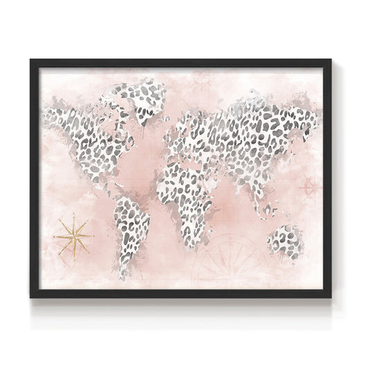 45092,world map,leopard print,artwork,modern design,soft pink,vintage compass,home decor,animal print,wall art,illustration,geography,stylish,elegant,framed art,contemporary decor,creative design,interior design,textured background,decorative piece,travel theme,nature inspired,unique artwork,global map,chic decor,feminine style,abstract art,wall decoration,visual art,fashionable design,printed map,color palette,animal kingdom,contemporary artwork,tropical themes,patterned map,Re-stickable,Text & Numbers