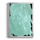 Teal Cascade II - Modern Framed Canvas Print