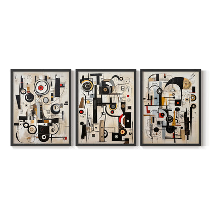 Abstract Series CLXVIII - Restickable Framed Art Set