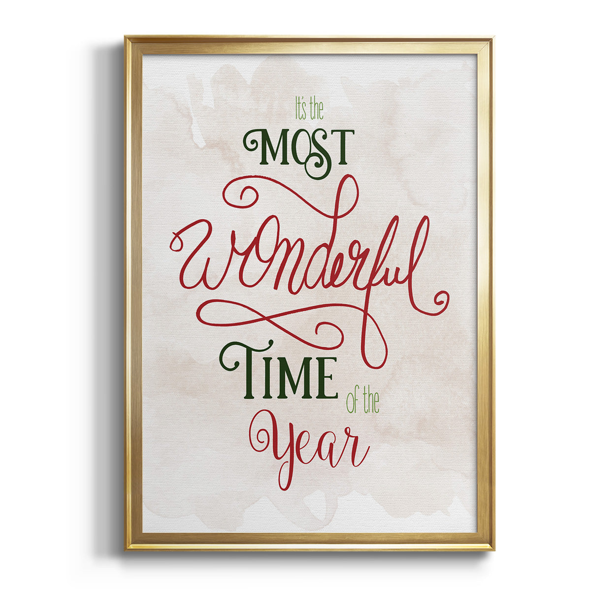 Wonderful Time of the Year - Modern Framed Canvas Print