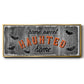 Home Sweet Haunted - Floater Framed Canvas Print
