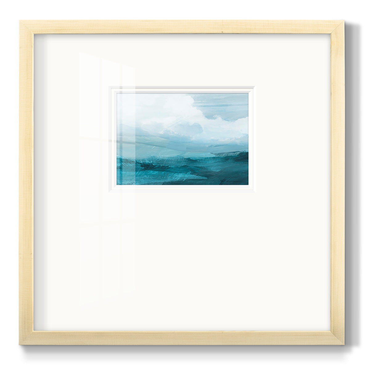 Azure Rising IV - Double Matboard Framed Print