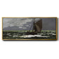 Stormy Seascape, 1867 - Floater Framed Canvas Print