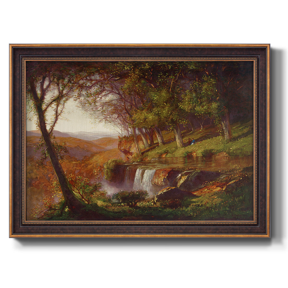 Falling Spring - Ornate Framed Canvas Print