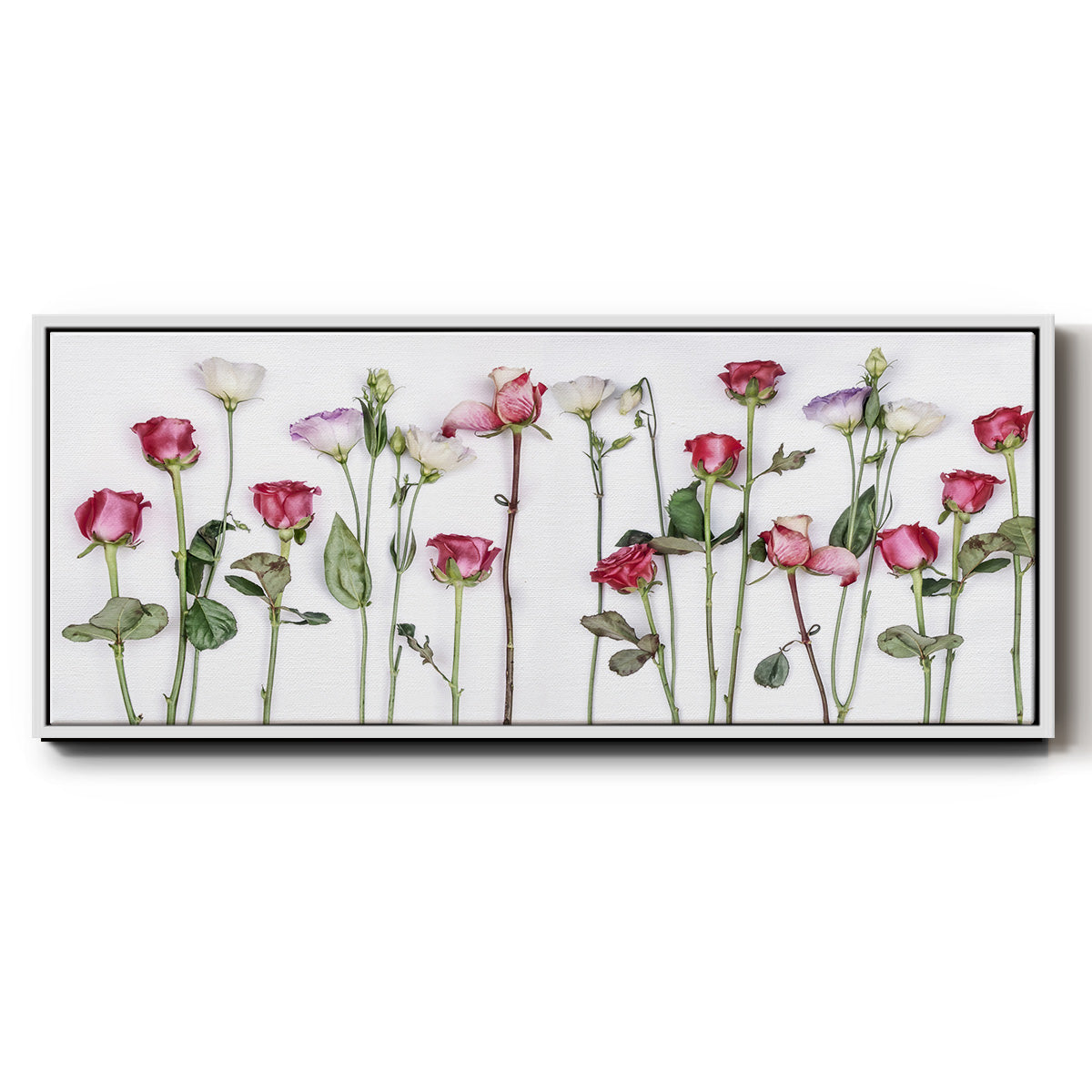 Rouge Moderne Panel - Floater Framed Canvas Print