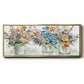 Flower Market Display - Floater Framed Canvas Print
