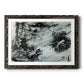 Black & White Chinois I - Barnwood Framed Art Print