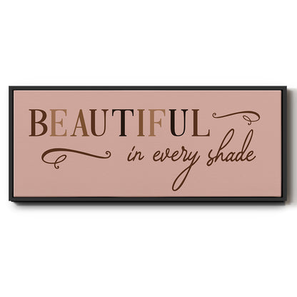 Every Shade - Floater Framed Canvas Print