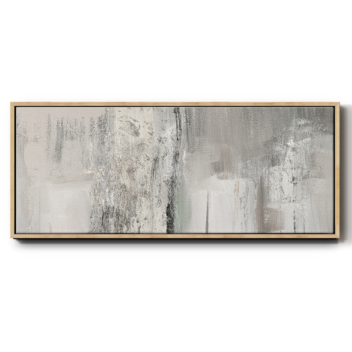 Glittering Shoreline - Floater Framed Canvas Print