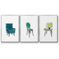 Take a Seat VI - Floater Framed Canvas Set