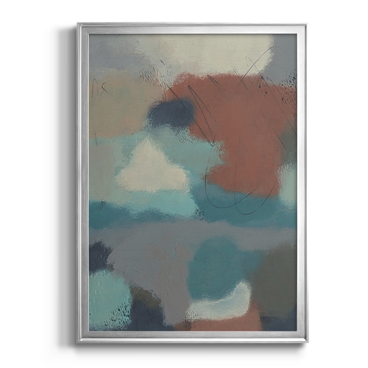 Floating By I - Modern Framed Canvas Print