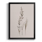 Delicate Stems I - Modern Framed Canvas Print