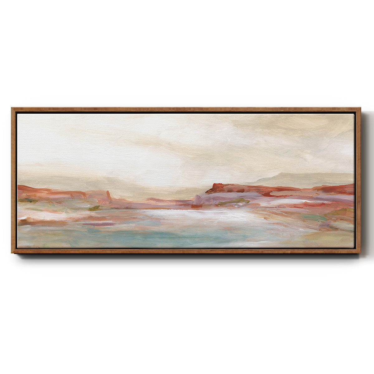 Twilight Desert Mirage - Floater Framed Canvas Print