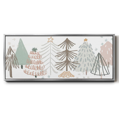 Christmas Tree Sketchbook - Floater Framed Canvas Print