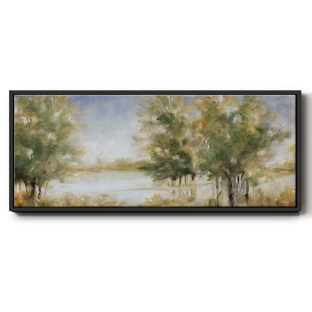 Waterway Grove - Floater Framed Canvas Print
