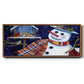 Snow Friends - Floater Framed Canvas Print