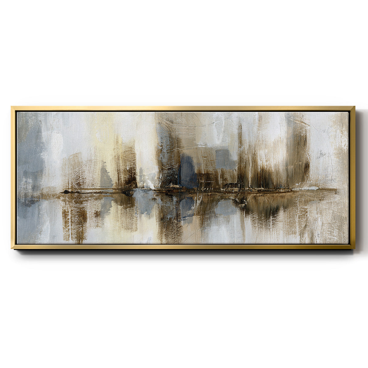 Harbor Lights - Floater Framed Canvas Print