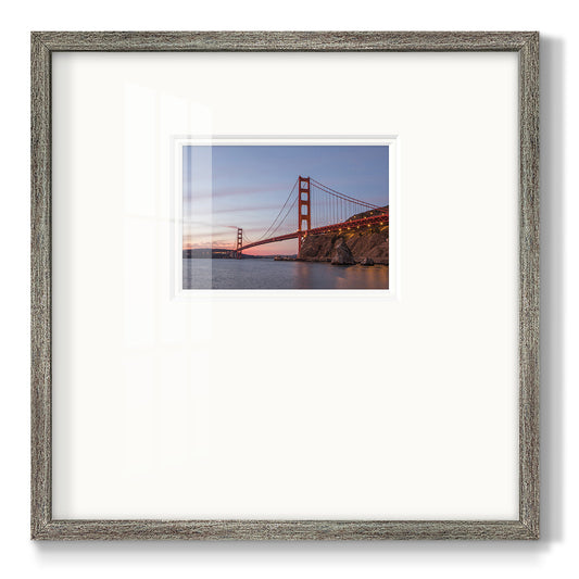 Golden Gate Span - Double Matboard Framed Print