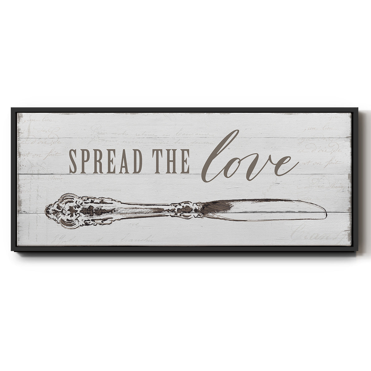 Spread the Love - Floater Framed Canvas Print