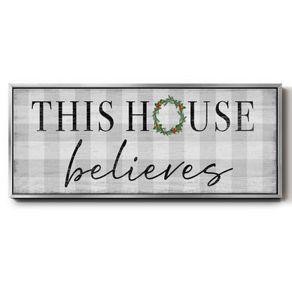 This House Believes - Floater Framed Canvas Print