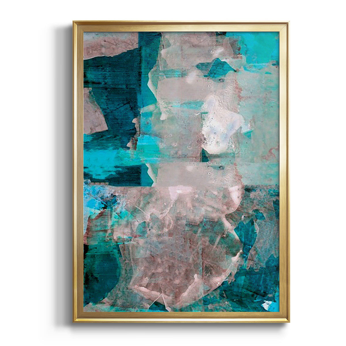 Impasto III - Modern Framed Canvas Print