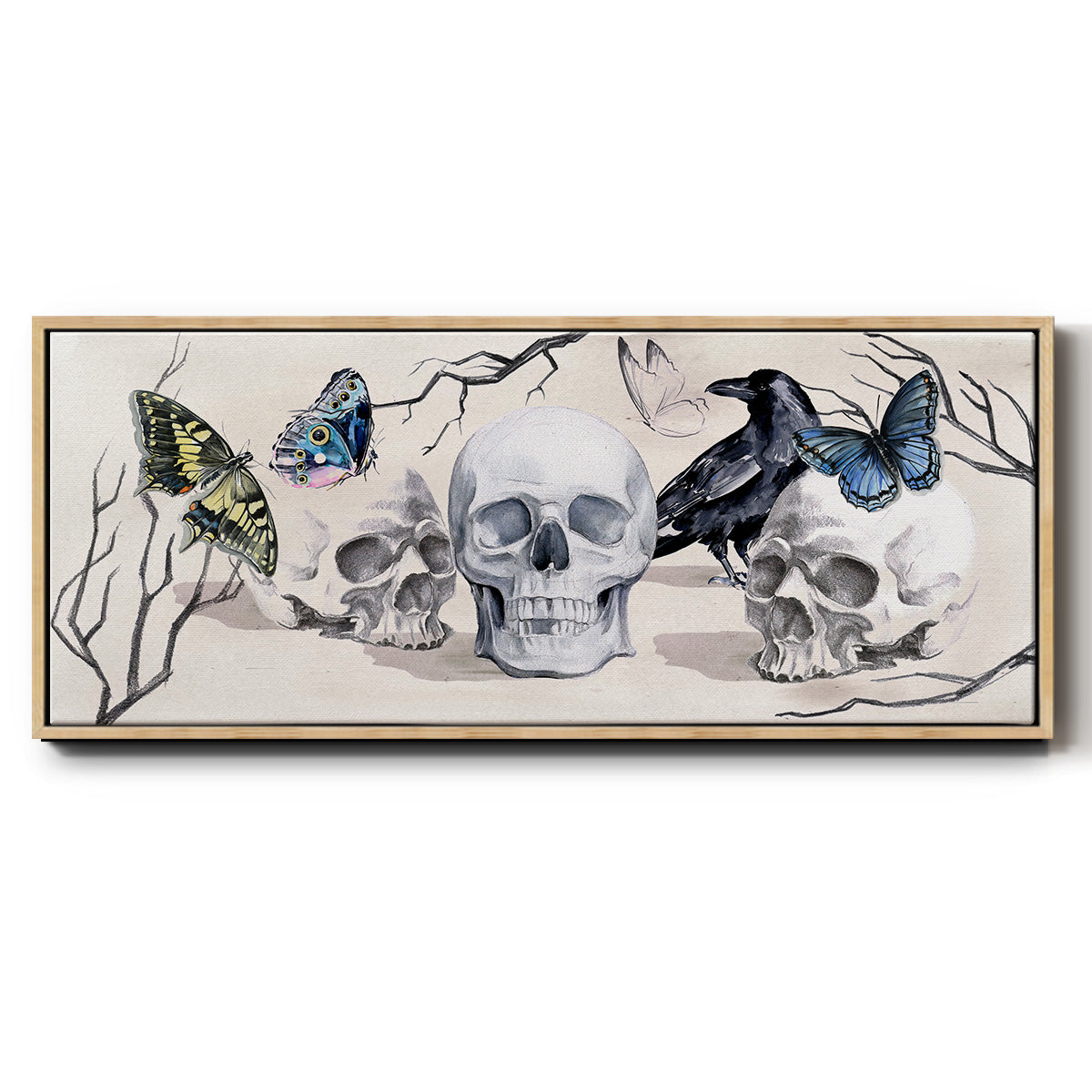 Nevermore Collection D - Floater Framed Canvas Print