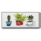 Vibing Succulents II - Floater Framed Canvas Print