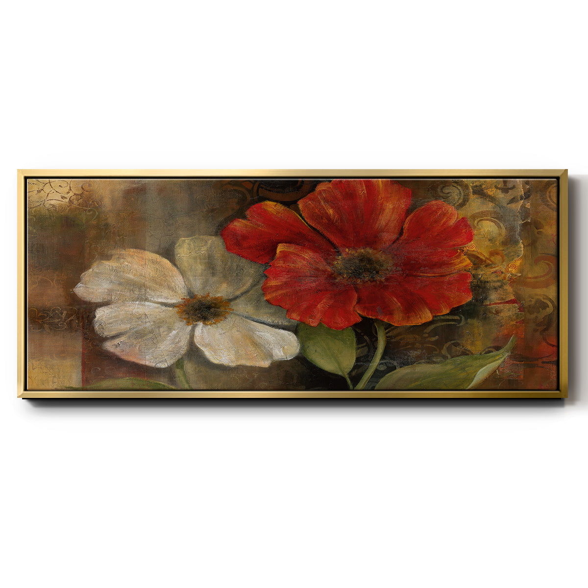 Perfect Pair II - Floater Framed Canvas Print