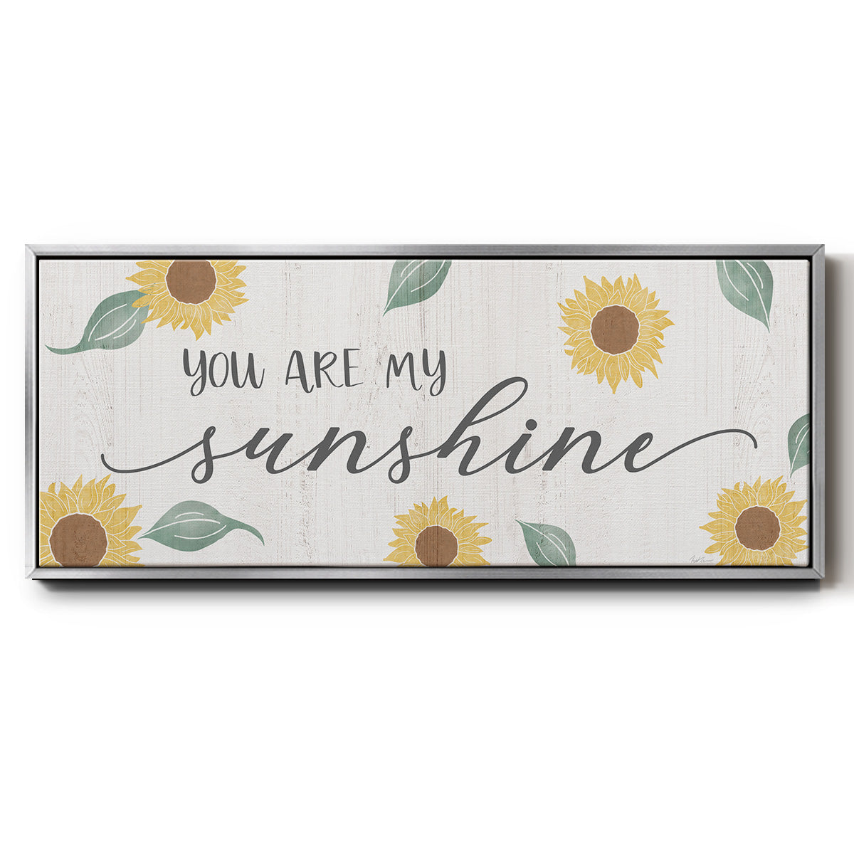 You Are My Sunshine - Floater Framed Canvas Print