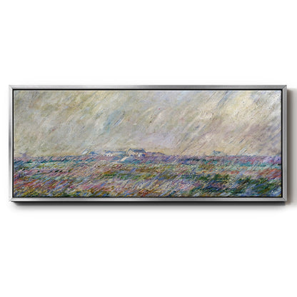 The Rain, 1886 - Floater Framed Canvas Print