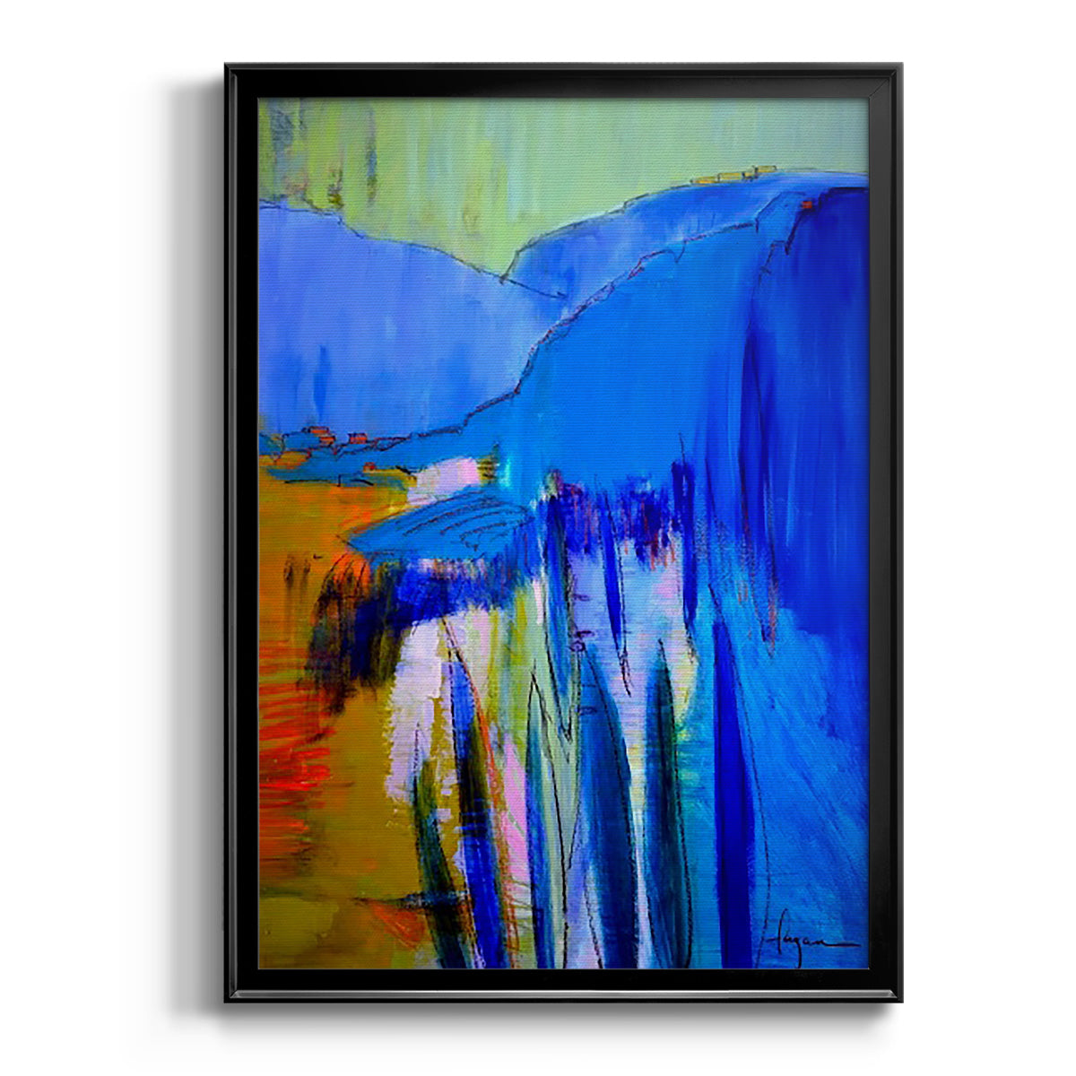 Fertile Dreams II - Modern Framed Canvas Print