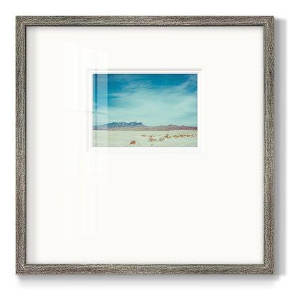 Salt Flat Walk II Premium Framed Print Double Matboard