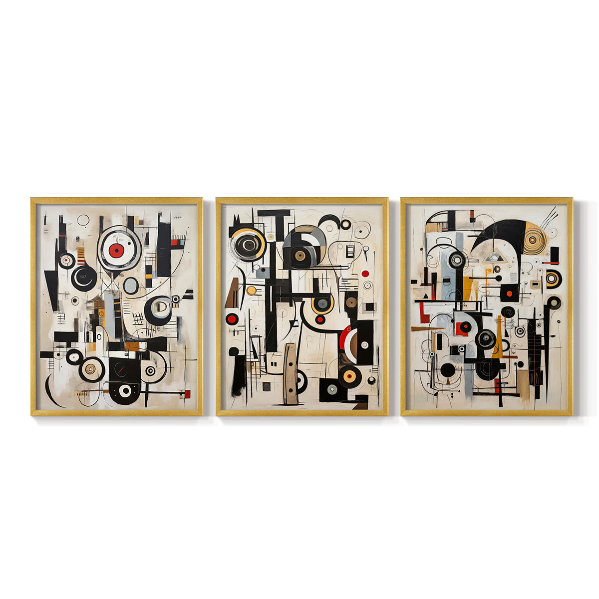 Abstract Series CLXVIII - Restickable Framed Art Set