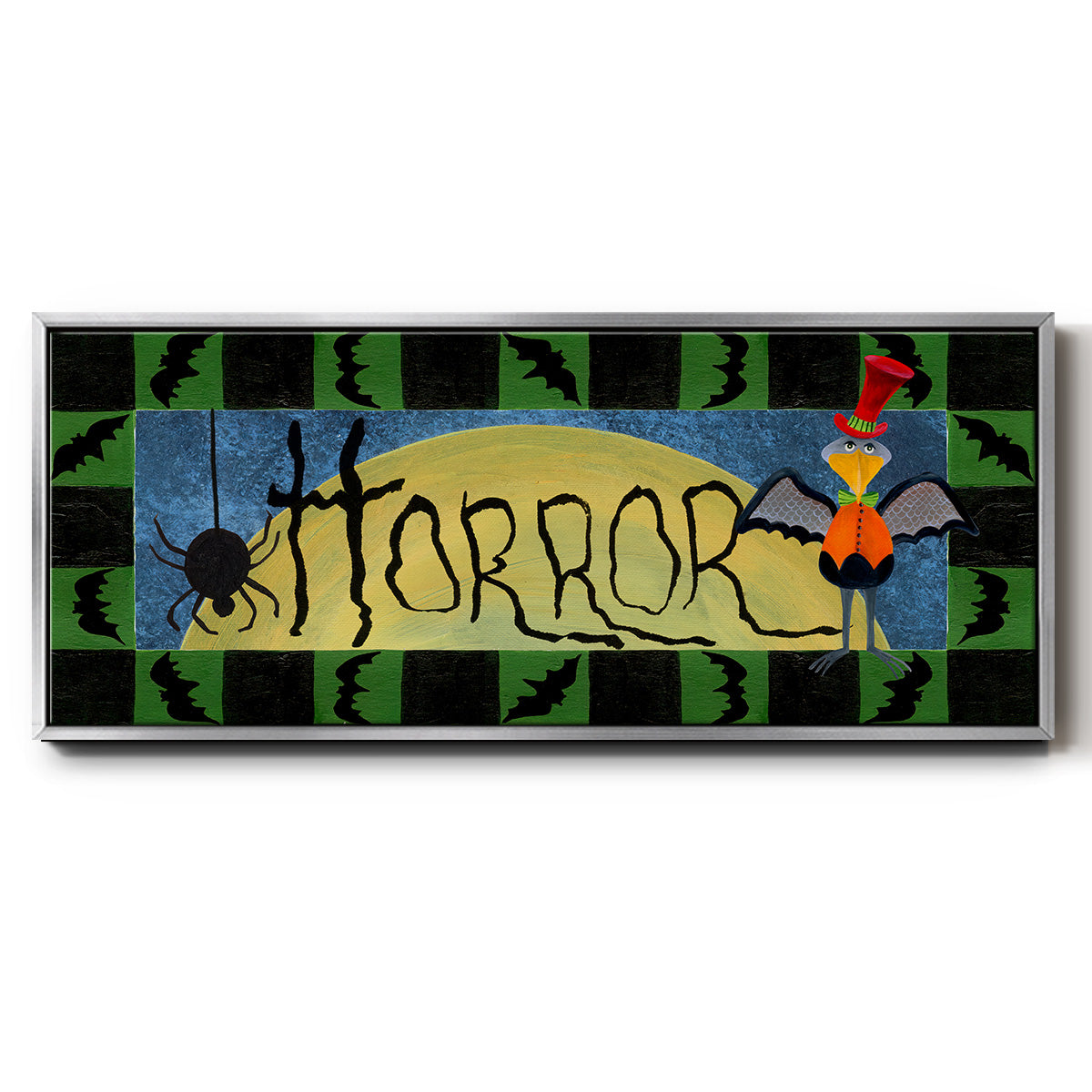 Halloween Trick or Treaters Collection D - Floater Framed Canvas Print