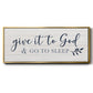 Give It To God - Floater Framed Canvas Print