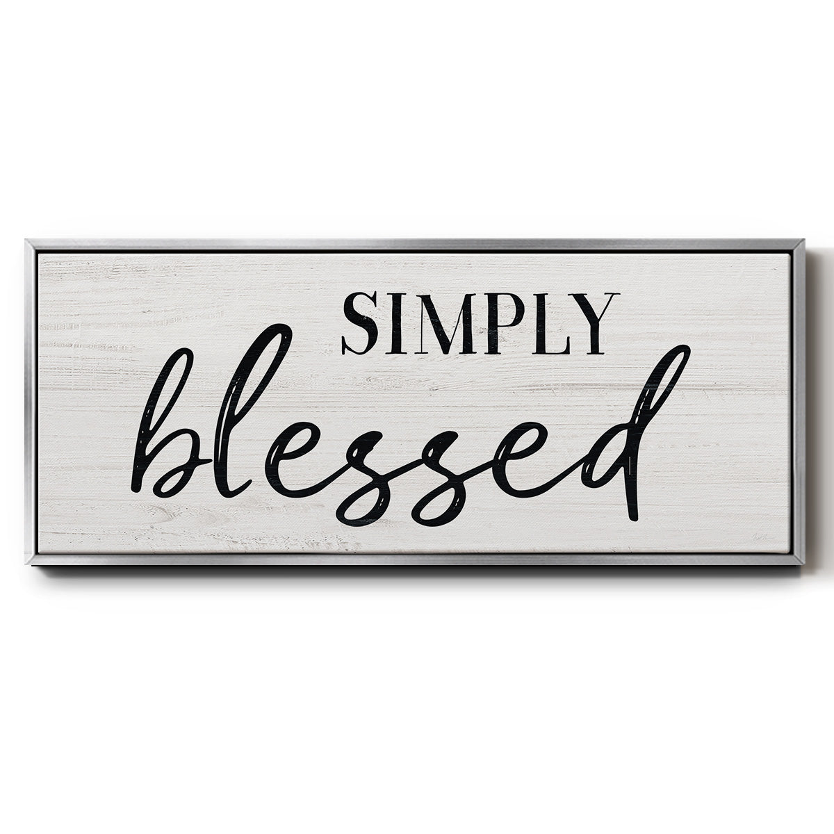 Simply - Floater Framed Canvas Print