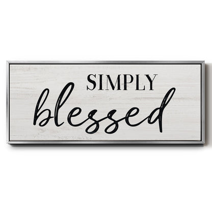 Simply - Floater Framed Canvas Print