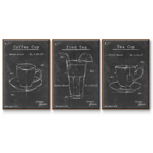 Morning Routine I - Floater Framed Canvas Set