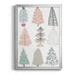 Christmas Tree Sketchbook II - Modern Framed Canvas Print