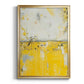 Yellow Bound - Modern Framed Canvas Print