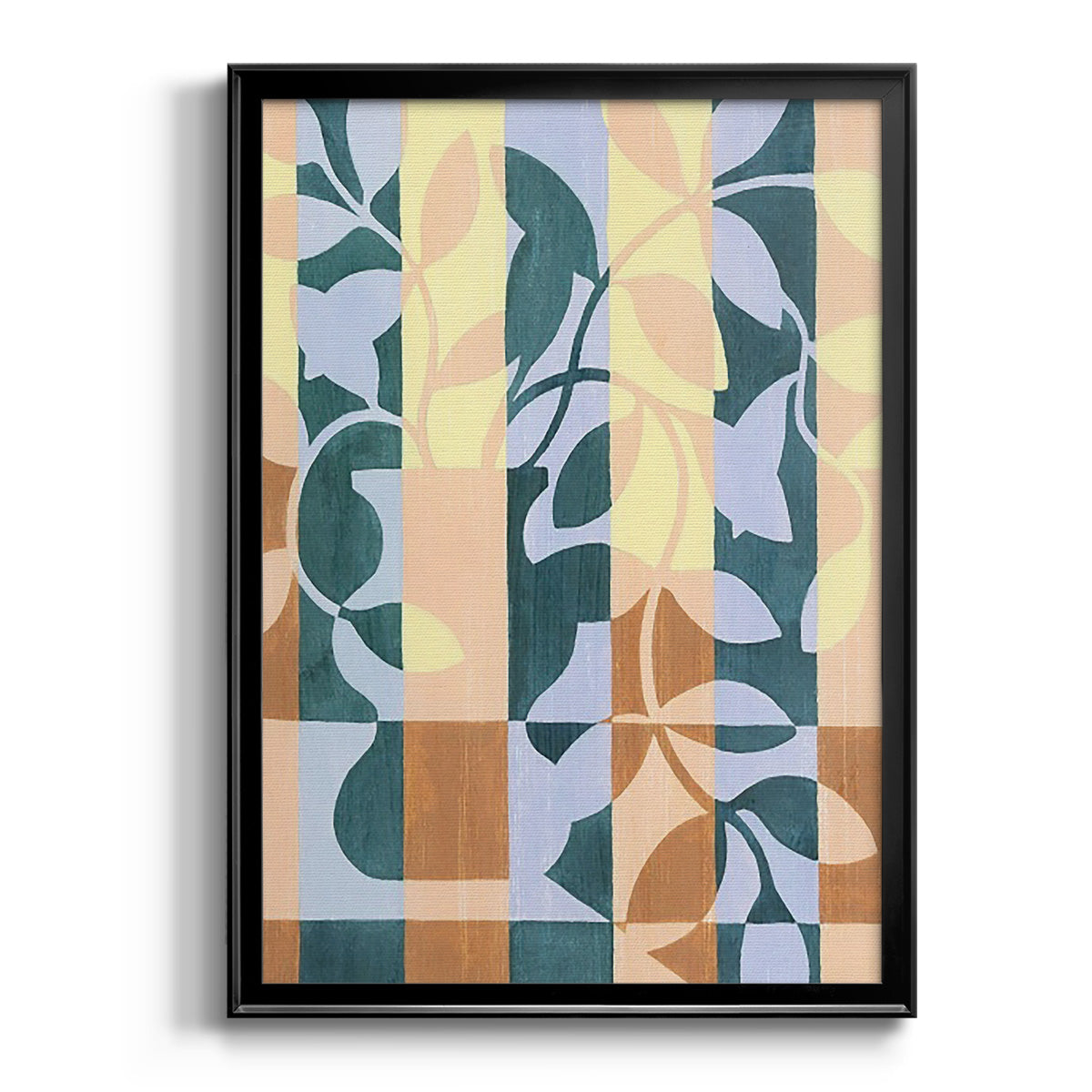 Checkered Cutting II - Modern Framed Canvas Print