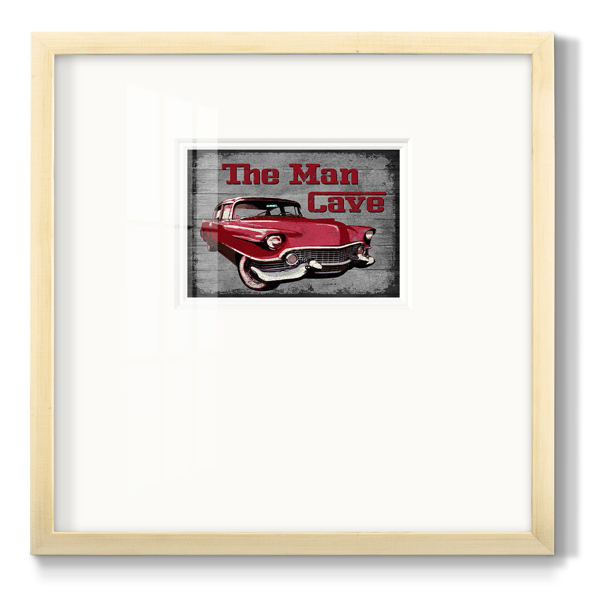 The Man Cave - Double Matboard Framed Print