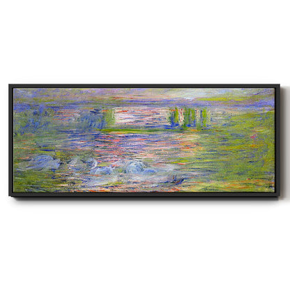 Charing Cross Bridge - Floater Framed Canvas Print