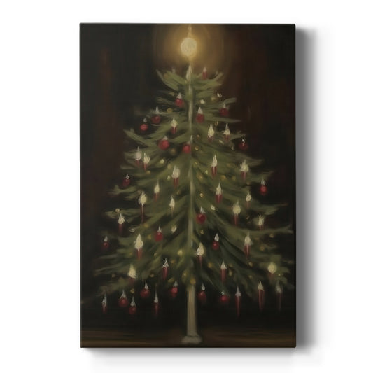 Night of Amber Village - Canvas Art Print